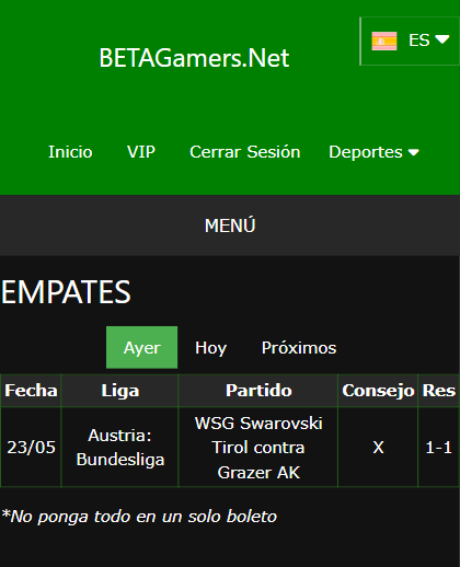 boletas de apuestas ganadoras