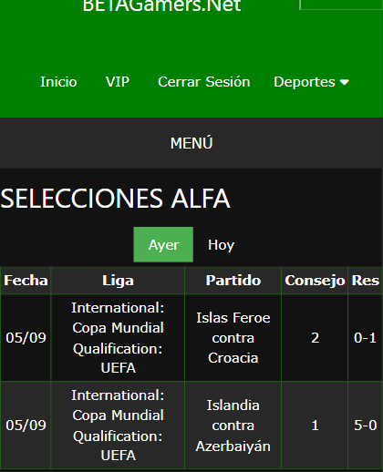 boleto de apuesta vip ganada