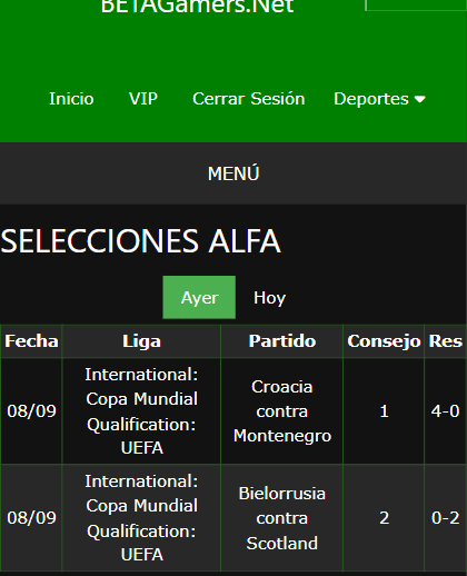 boleto de apuesta vip ganada