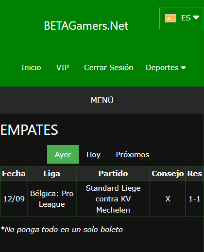 boletas de apuestas ganadoras