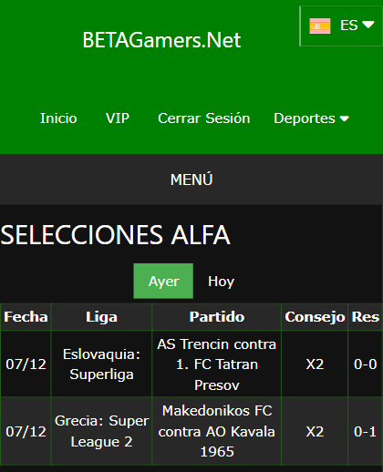 boleto de apuesta vip ganada
