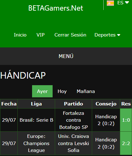 boleto de apuesta vip ganada
