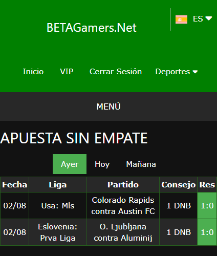 boleto de apuesta vip ganada