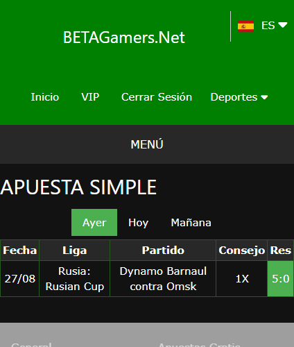 boletas de apuestas ganadoras