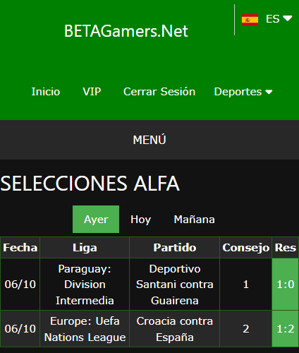 boletas de apuestas ganadoras